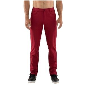 Lululemon Men's Mission Pant II Deepest Cranberry, Size 34